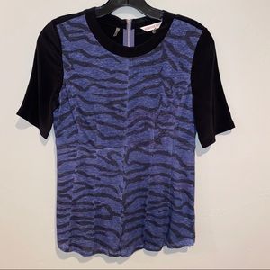 Rebecca Taylor Tiger Striped Top